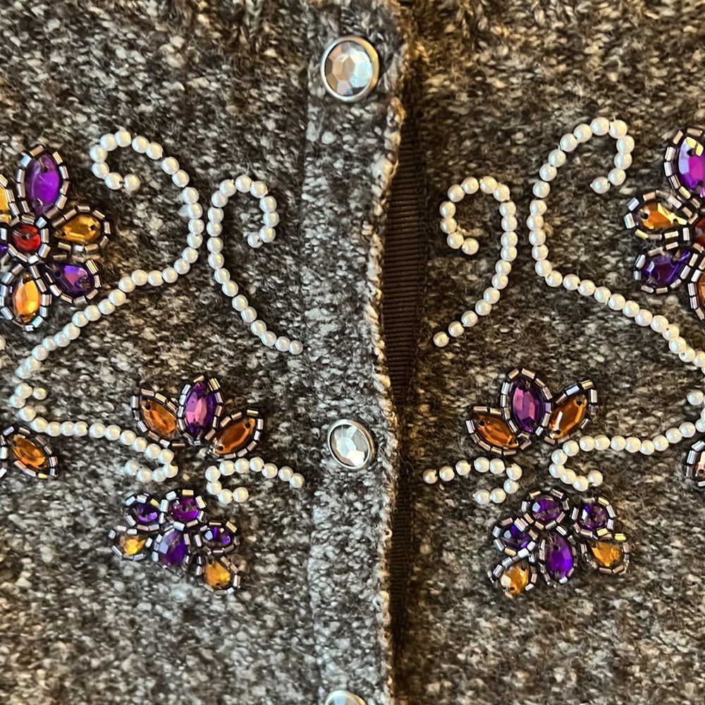 NWOT Sigrid Olson embellished cardigan Size S - Picture 4 of 7